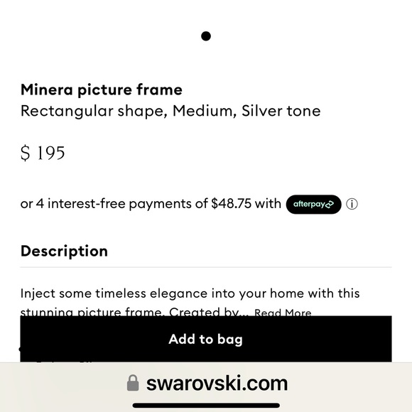 (NWT) Swarovski Picture frame - Picture 3 of 7